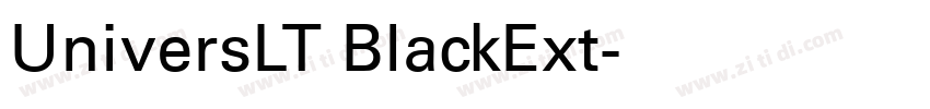 UniversLT BlackExt字体转换